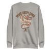 unisex-fleece-pullover-carbon-grey-front-61961f8715f93.jpg Tai Chi Snake Creeps Down Unisex Light Color Fleece Sweater