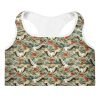 Tai Chi White Crane Spreads Wings Padded Sports Bra