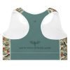 Tai Chi White Crane Spreads Wings Padded Sports Bra