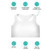 Tai Chi White Crane Spreads Wings Padded Sports Bra