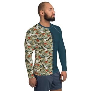 Tai Chi White Crane Spreads Wings Men’s Rash Guard