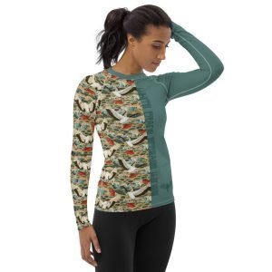 Tai Chi White Crane Spreads Wings Women's Rash Guard