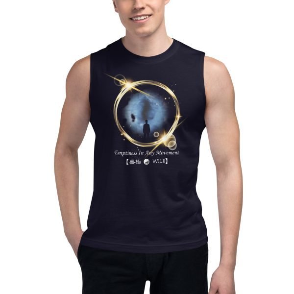 unisex-muscle-shirt-navy-front-62b3e6d5e61b6.jpg Tai Chi Wuji Unisex Tank Top