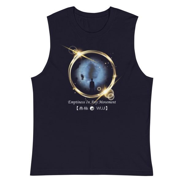unisex-muscle-shirt-navy-front-62b3e6d5e6283.jpg Tai Chi Wuji Unisex Tank Top