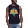 unisex-muscle-shirt-navy-front-62b5702221c2a Tai Chi Grasp The Peacock’s Tail Unisex Tank Top