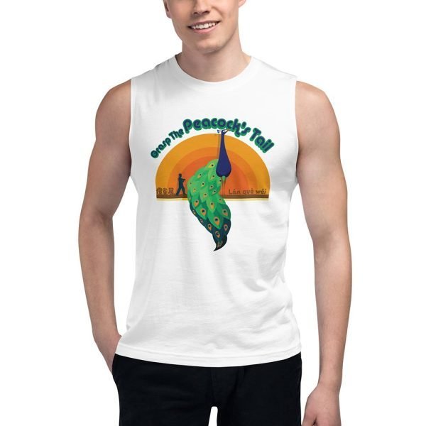 unisex-muscle-shirt-white-front-62b5702222899 Tai Chi Grasp The Peacock’s Tail Unisex Tank Top