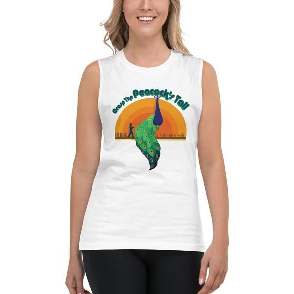 unisex-muscle-shirt-white-front-62b5702222b20 Tai Chi Grasp The Peacock’s Tail Unisex Tank Top