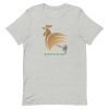 unisex-staple-t-shirt-athletic-heather-front-62b54a3b46827.jpg Tai Chi Golden Rooster Stands On One Leg Unisex T-Shirt