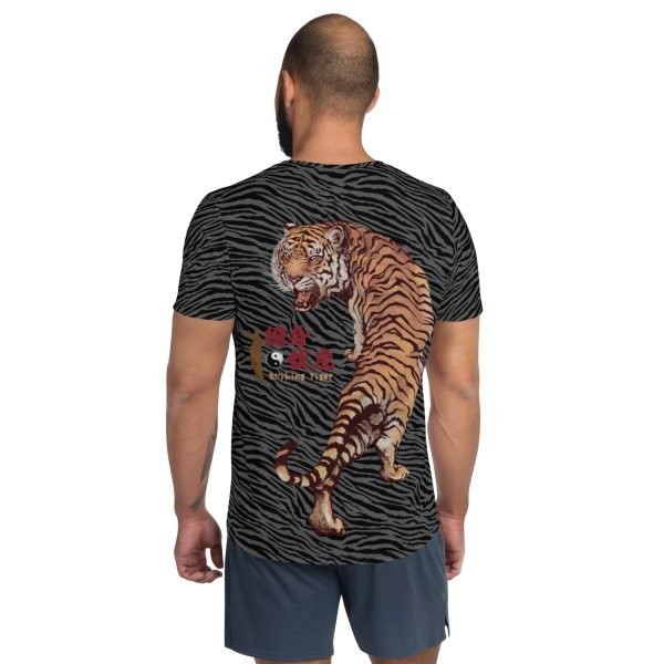 Tai Chi Striking Tiger Men’s Athletic T-Shirt