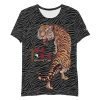 Tai Chi Striking Tiger Men’s Athletic T-Shirt