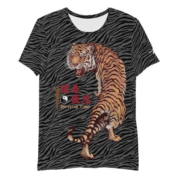 Tai Chi Striking Tiger Men’s Athletic T-Shirt