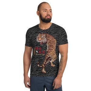 Tai Chi Striking Tiger Men’s Athletic T-Shirt