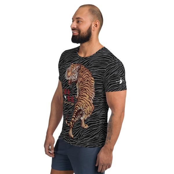 Tai Chi Striking Tiger Men’s Athletic T-Shirt