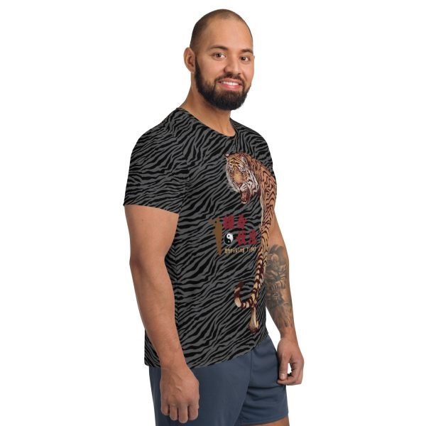 Tai Chi Striking Tiger Men’s Athletic T-Shirt