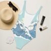all-over-print-one-piece-swimsuit-white-back-62c2885416b7d Tai Chi Needle at Sea Bottom One-Piece Swimsuit