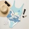 all-over-print-one-piece-swimsuit-white-front-62c2885416941 Tai Chi Needle at Sea Bottom One-Piece Swimsuit