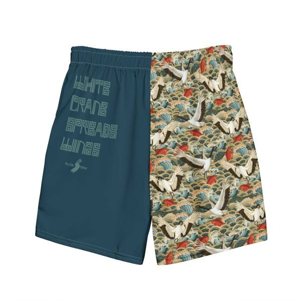 all-over-print-swim-trunks-white-back-62c283230b16b Tai Chi White Crane Spreads Wings Men’s Swim Trunks