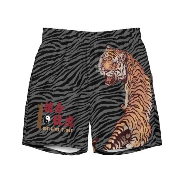 all-over-print-swim-trunks-white-front-62cd062095866 Tai Chi Striking Tiger Men’s Swim Trunks