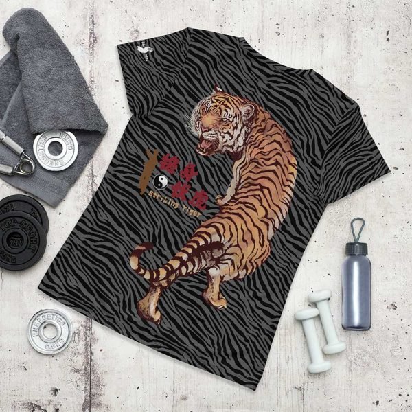 Tai Chi Striking Tiger Women’s Athletic T-shirt