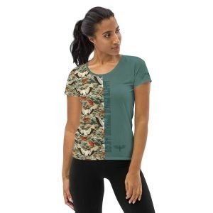 Tai Chi White Crane Spreads Wings Women’s Athletic T-Shirt