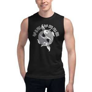 unisex-muscle-shirt-black-front-62c5242f32542.jpg Tai Chi Yin Yang Koi Fish Unisex Tank Top