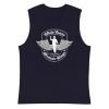 unisex-muscle-shirt-navy-front-62cba4397bdab.jpg Tai Chi White Crane Spreads Wings Unisex Tank Top