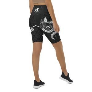 snake pattern biker shorts