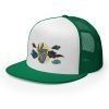 5-panel-trucker-cap-kelly-white-kelly-left-front-65cc651313cd8.jpg Tai Chi Cloud Hand Embroidered 5-Panel Trucker Cap