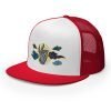 5-panel-trucker-cap-red-white-red-left-front-65cc6513138c3.jpg Tai Chi Cloud Hand Embroidered 5-Panel Trucker Cap