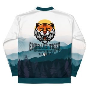 all-over-print-unisex-bomber-jacket-white-back-65c08832f0a17.jpg Embrace Tiger Return To Mountain Modern Tai Chi Bomber Jacket