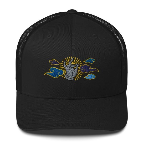 Tai Chi Cloud Hand Embroidered Trucker Cap