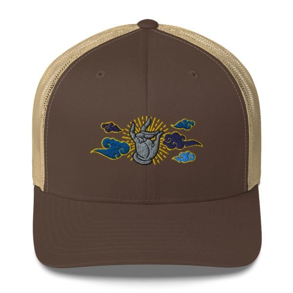 Tai Chi Cloud Hand Embroidered Trucker Cap