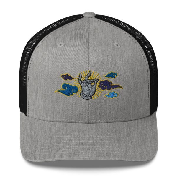 Tai Chi Cloud Hand Embroidered Trucker Cap