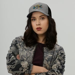Tai Chi Cloud Hand Embroidered Trucker Cap
