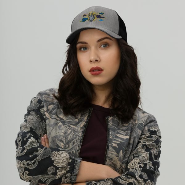 Tai Chi Cloud Hand Embroidered Trucker Cap