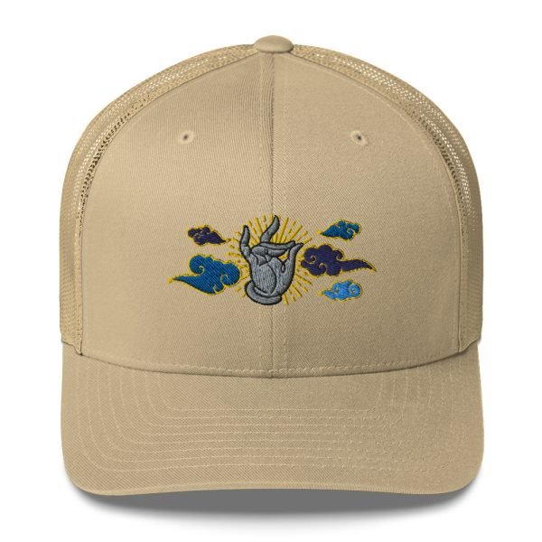 Tai Chi Cloud Hand Embroidered Trucker Cap