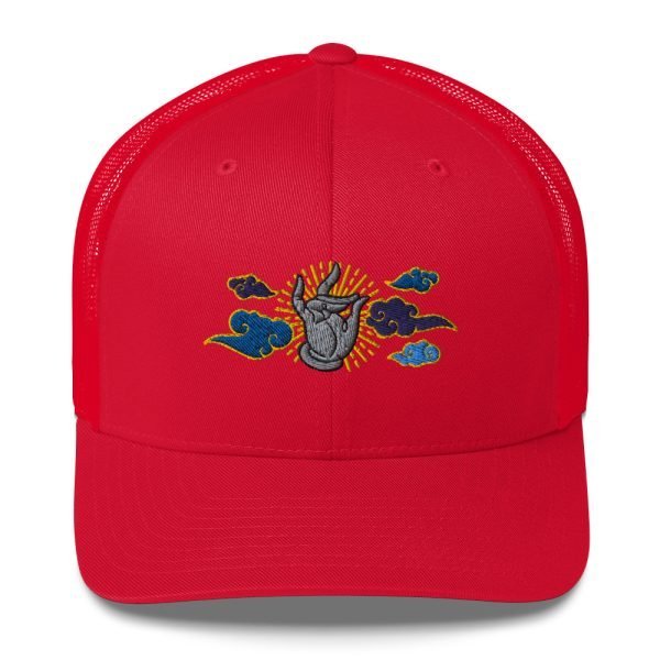 Tai Chi Cloud Hand Embroidered Trucker Cap