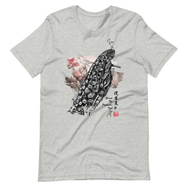 unisex-staple-t-shirt-athletic-heather-front-6625c2bc56a90.jpg Tai Chi T-Shirt Grasp The Peacock’s Tail