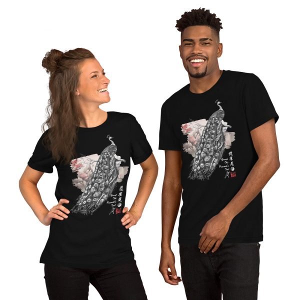 unisex-staple-t-shirt-black-front-6625c3825741c.jpg Tai Chi T-Shirt Grasp The Peacock’s Tail