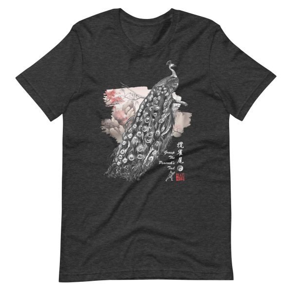 unisex-staple-t-shirt-dark-grey-heather-front-6625c382586c3.jpg Tai Chi T-Shirt Grasp The Peacock’s Tail